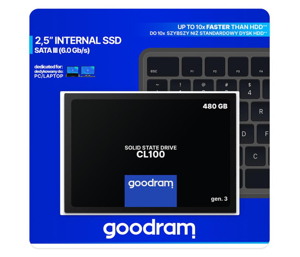 GOODRAM 480GB 2,5" SATA SSD CL100 gen.3 - 574534 - zdjęcie 8